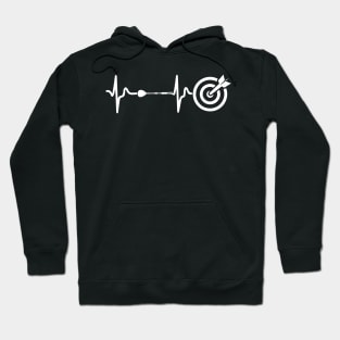 I Love Darts - Lifeline Heartbeat T-Shirt Hoodie